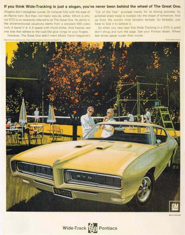 1968 Pontiac Auto Advertising